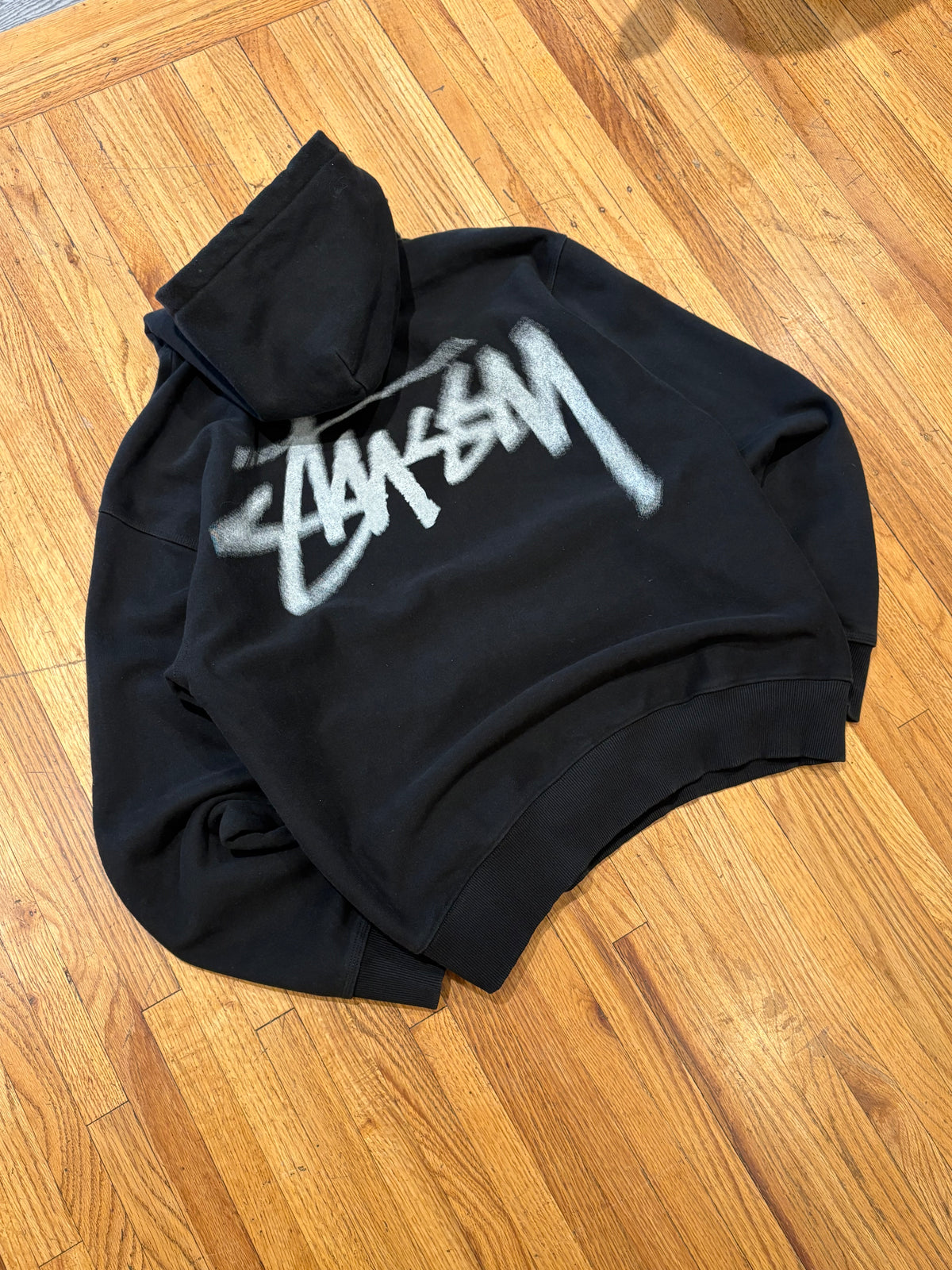 (L) Stussy Heavy Cotton Motion Blur Hoodie