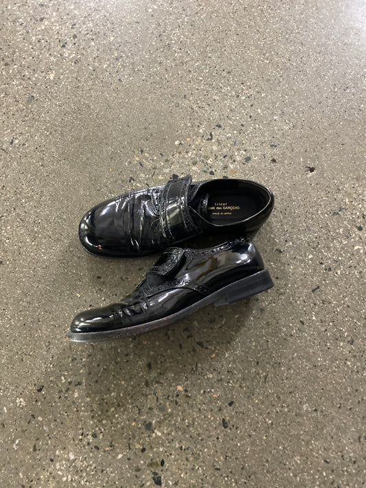 (Womens 5.5) Comme Des Garcon Tricot Patent Leather Shoe