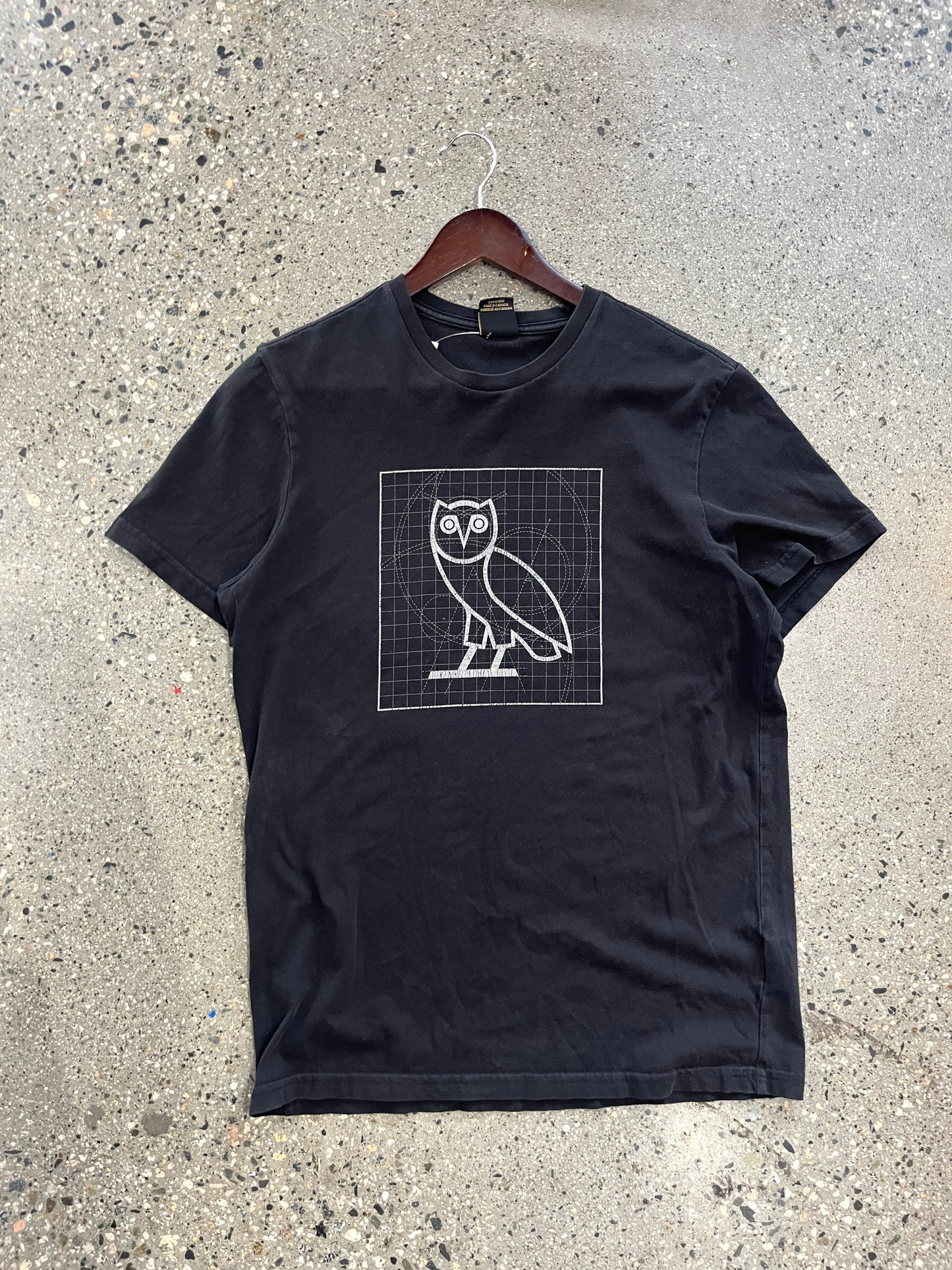 (S) OVO Owl Black Tee