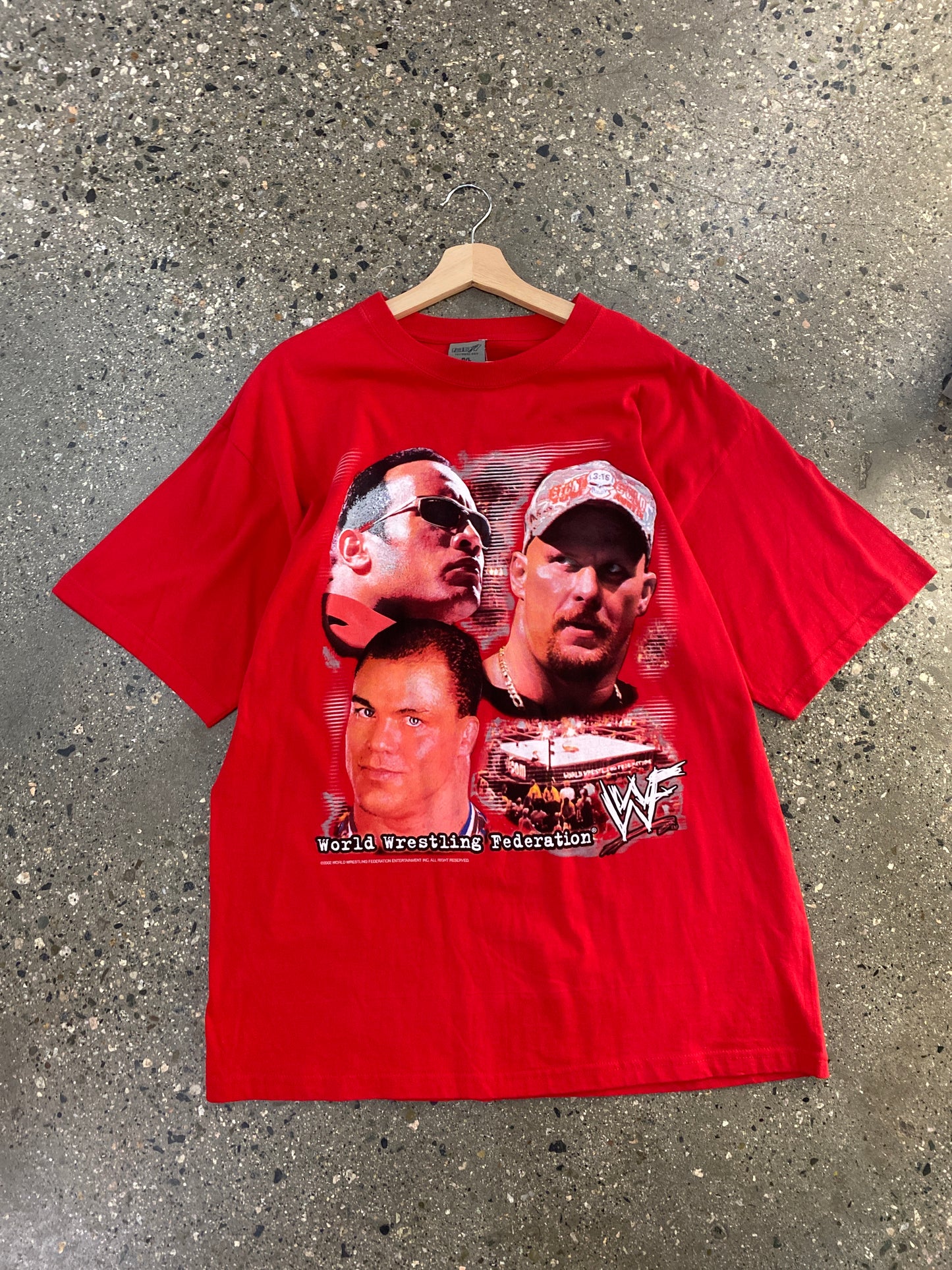 (L) 2002 WWF Big Print Tee
