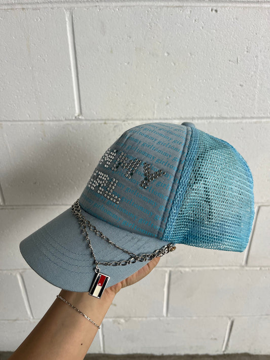 (OSFA) Vintage Tommy Girl Trucker Cap