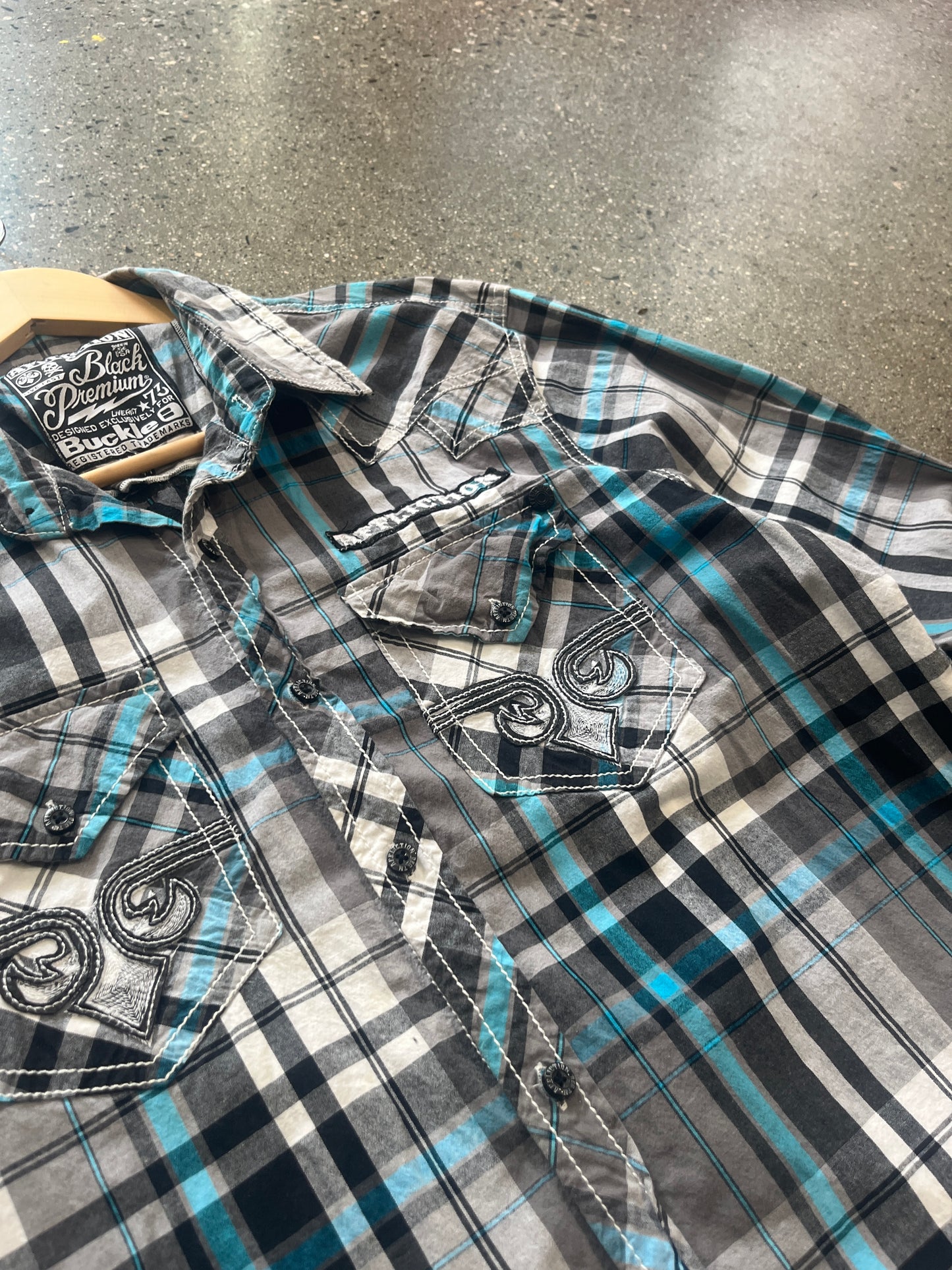 (L) Affliction Flannel Doublesided