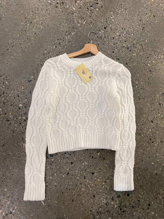 (womens s/m) Bf295 Cropped cable knit