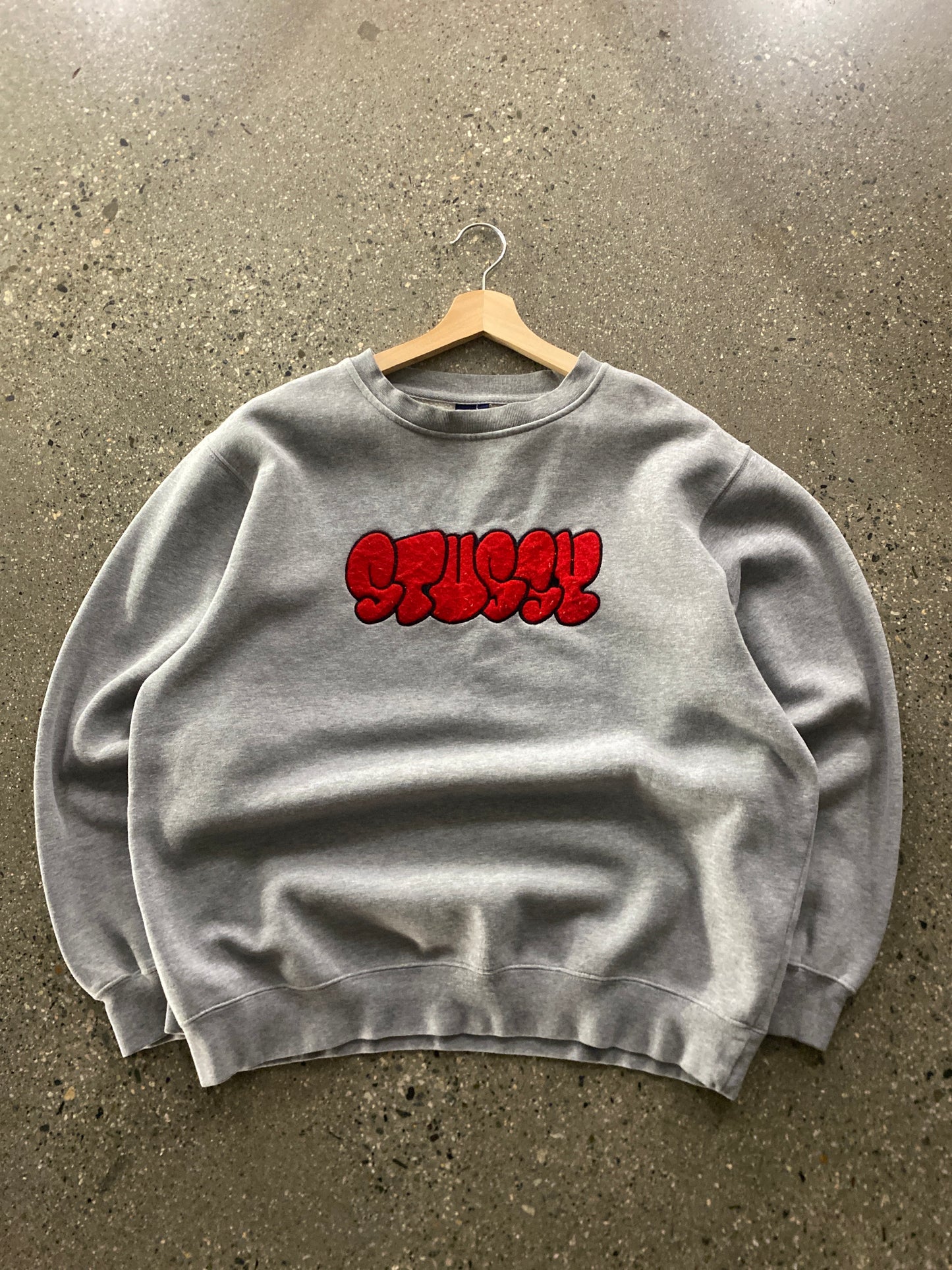 (L) 1990s/Early 2000s Stussy Comic Print Crewneck
