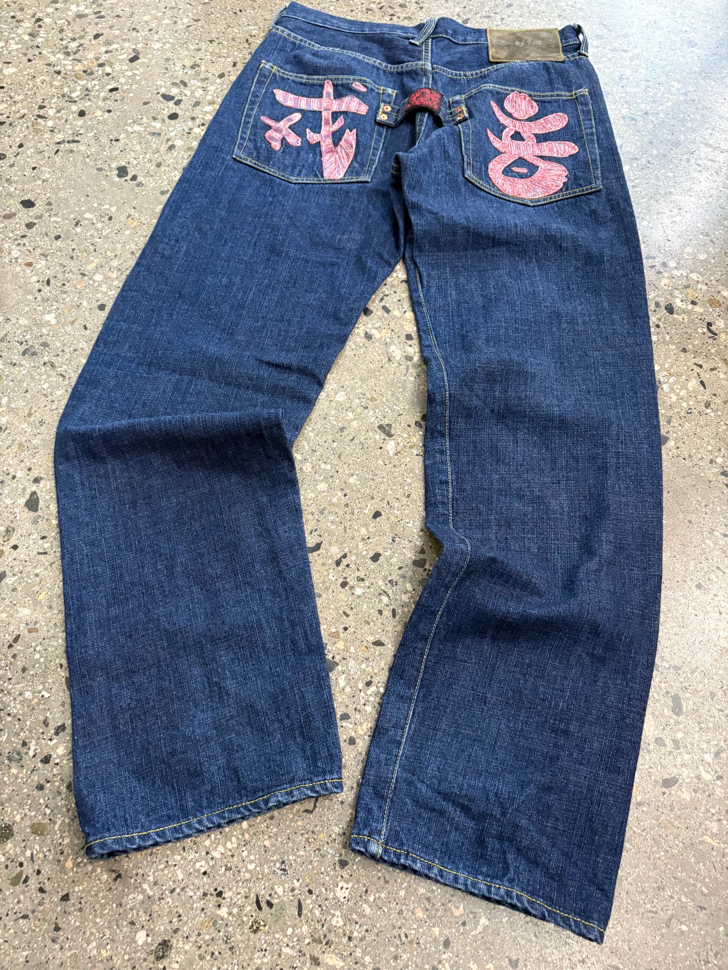 (32” x 35”) Evisu Selvedge Denim