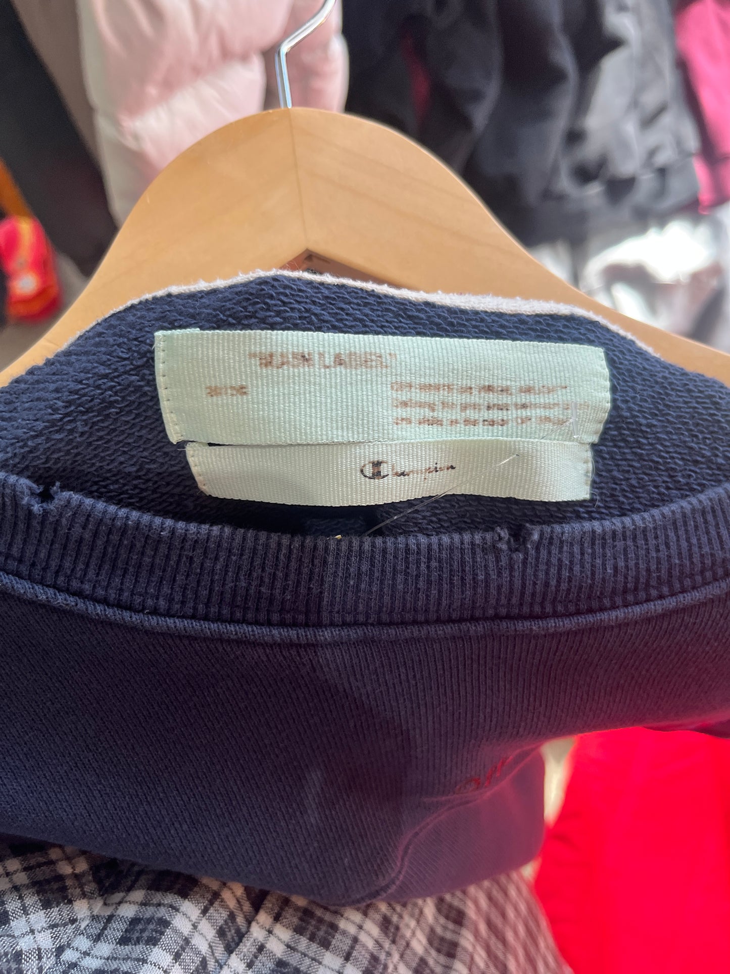 (XL) Champion x Off White Crewneck