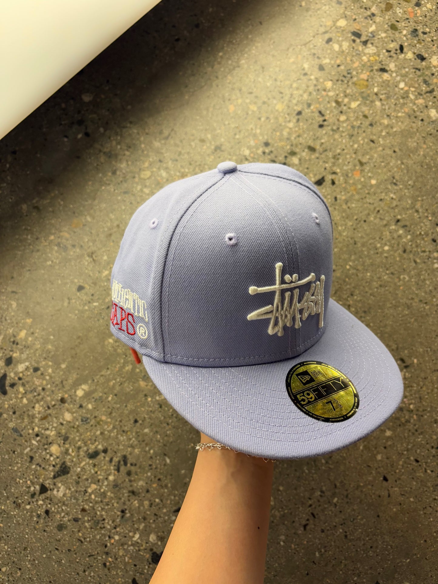 (7 5/8) Stussy Japan x New Era Lavender Fitted