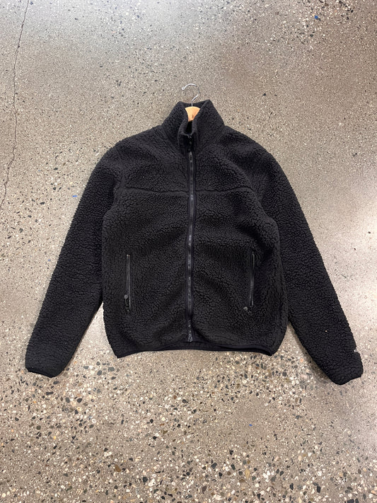 (S) Stussy Black Fleece Zip Up
