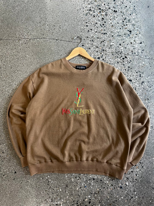 (M/L) YSL OLIVE CREWNECK