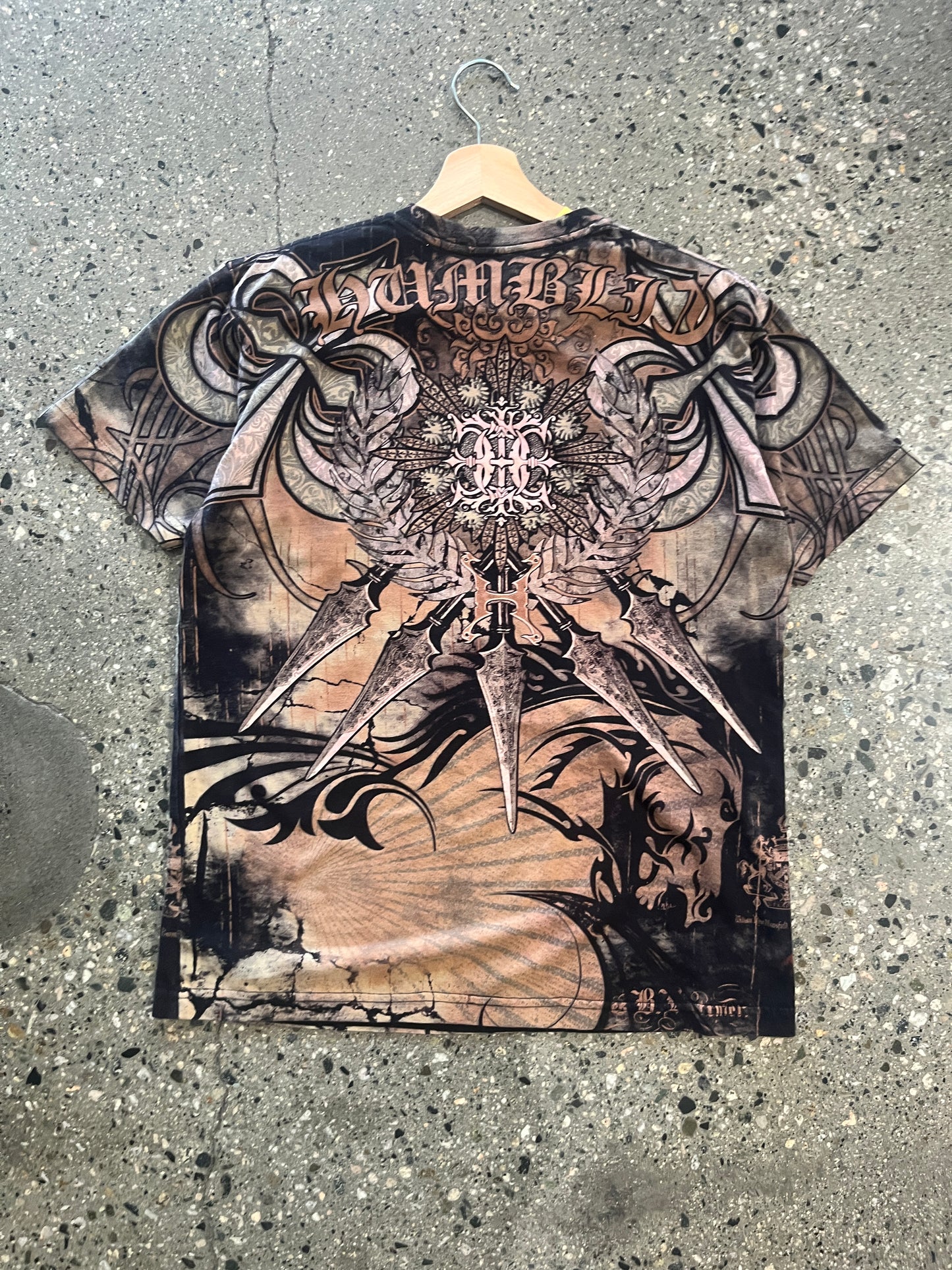 (M) Humblic Y2K AOP CROSS TEE