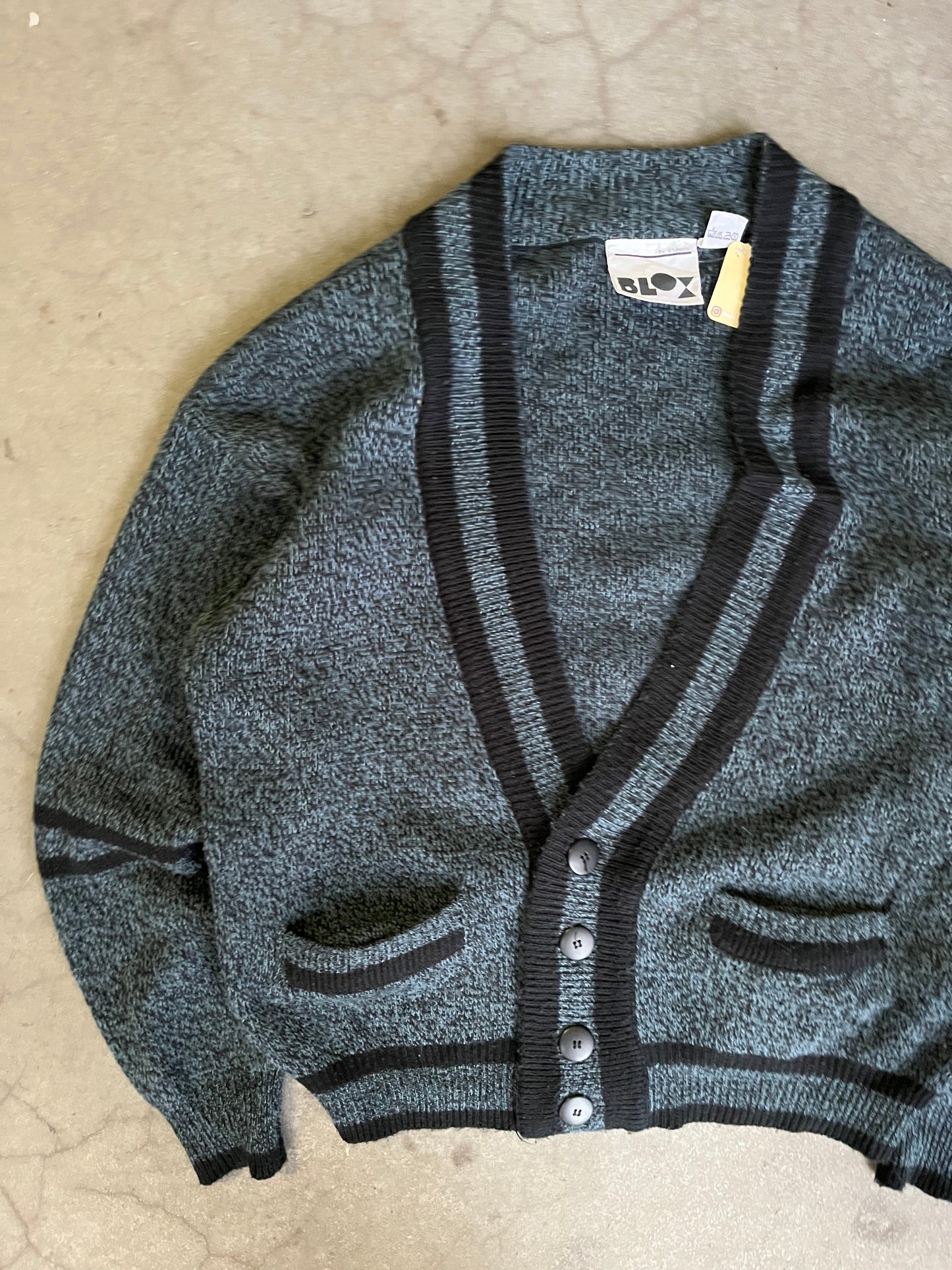 (M/L) 90s Blox Cardigan Knit ~