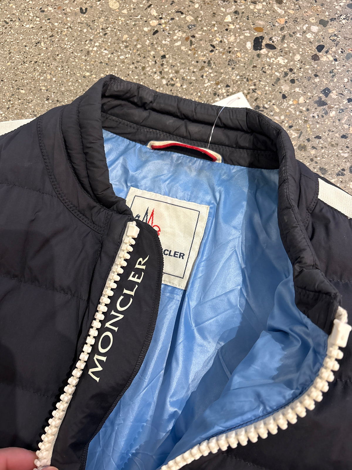 (S) Moncler Navy Down Puffer