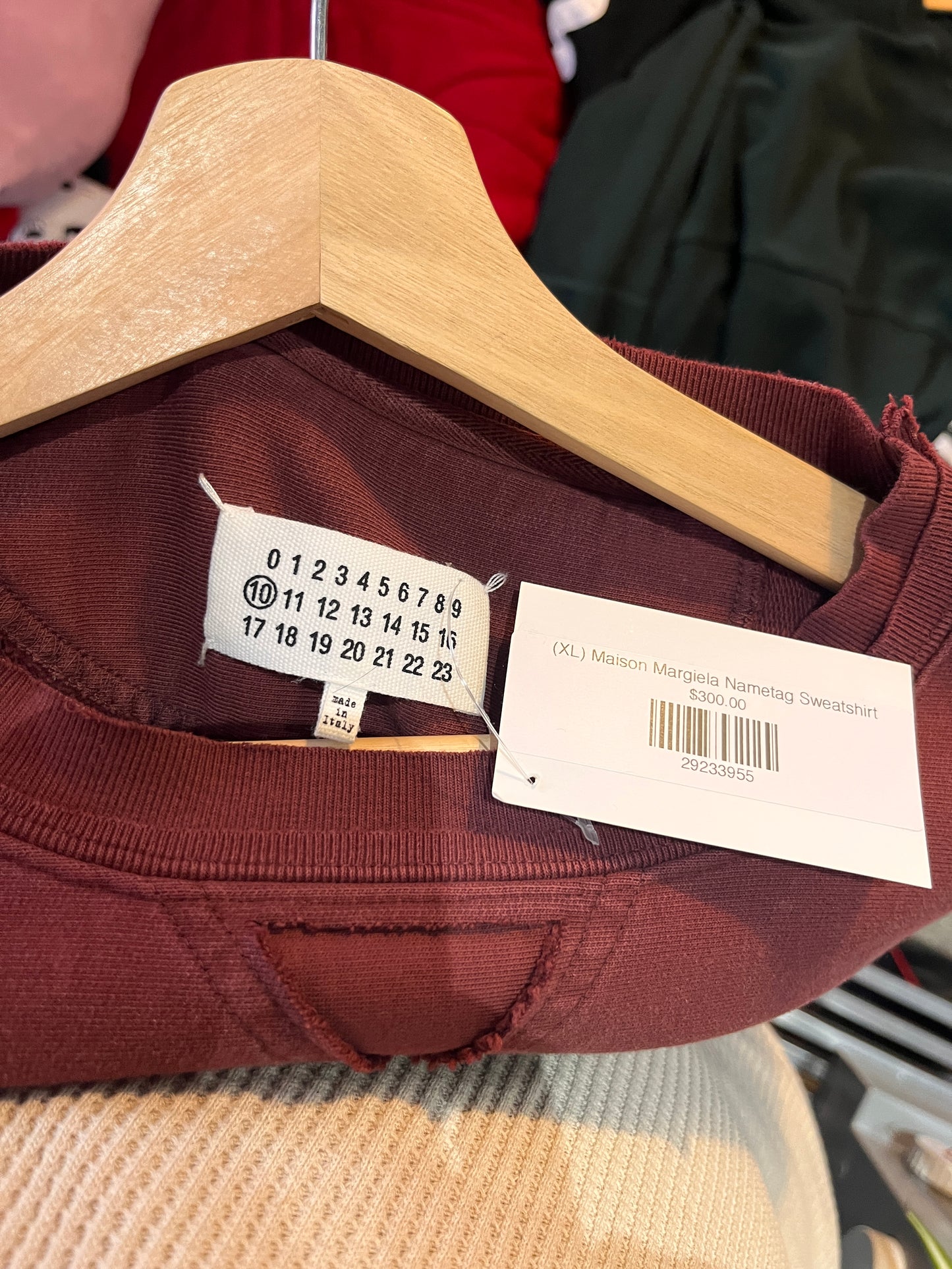(XL) Maison Margiela Nametag Sweatshirt