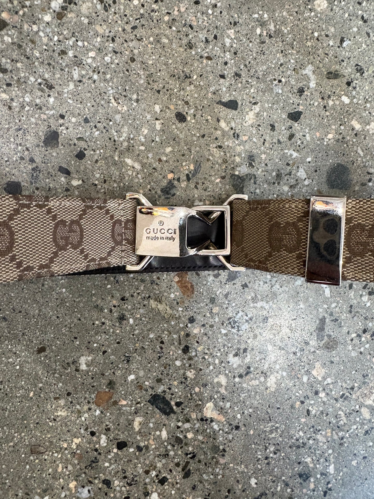 28” Vintage Gucci Adjustable Monogram belt
