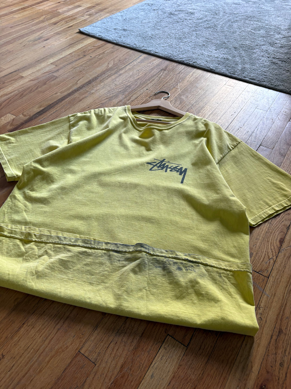 (L) Stussy Yellow Tee *As Is
