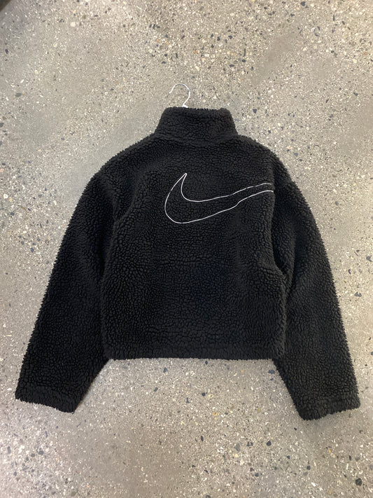 (S) Nike Doublesided cropped Swoosh Fleece