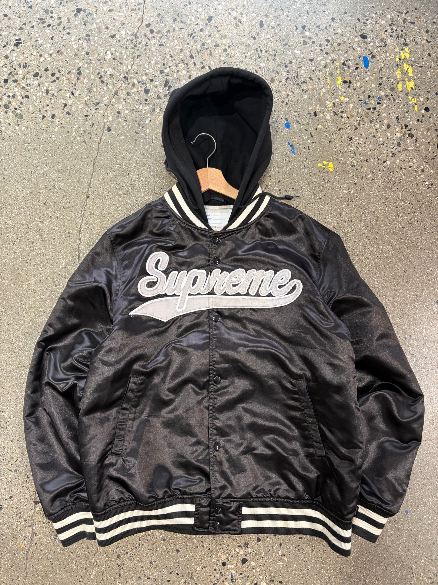 (L) Supreme Varsity Hooded Jacket