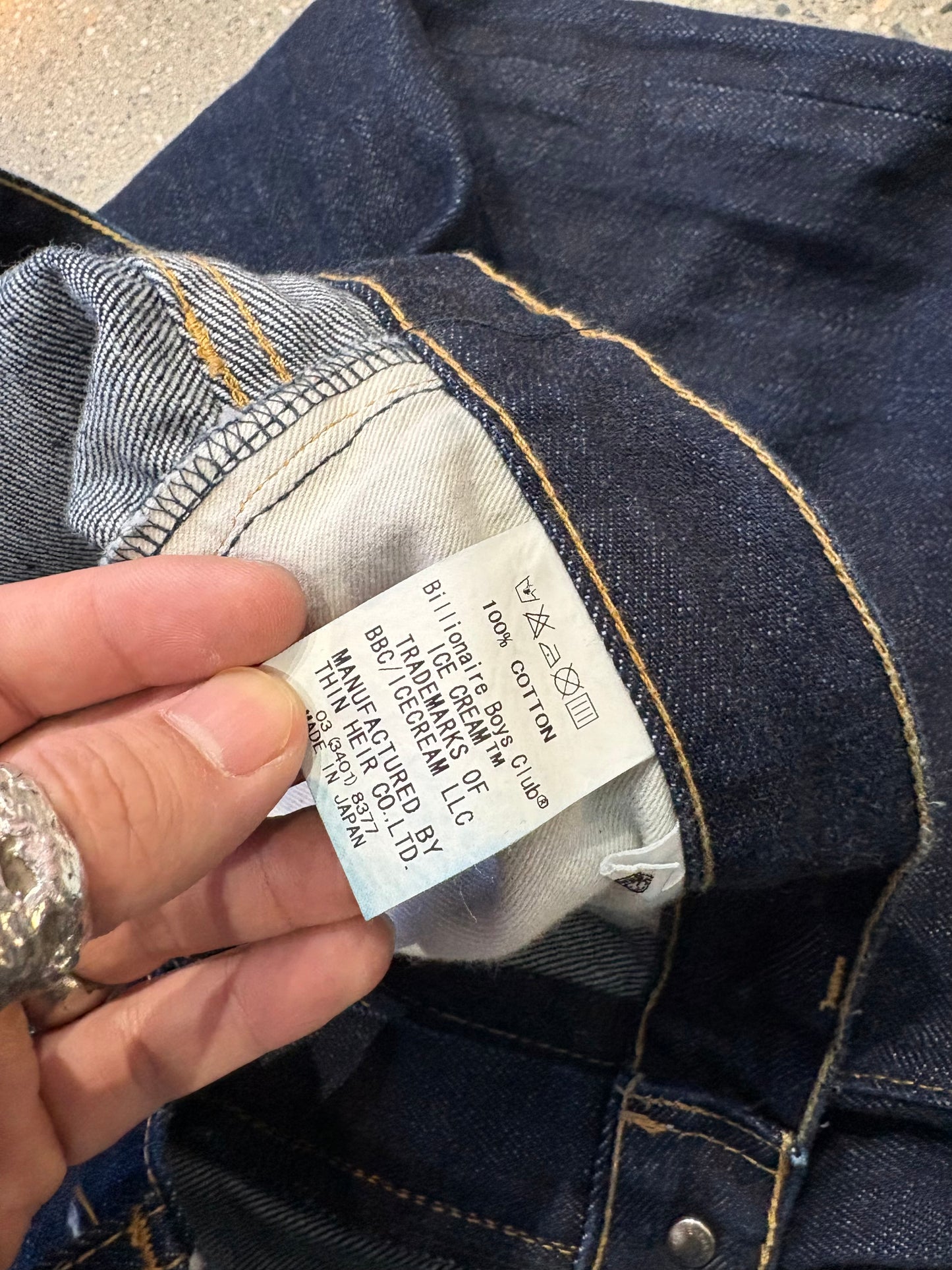 34” Icecream BBC Running Fox Raw Selvedge Jeans