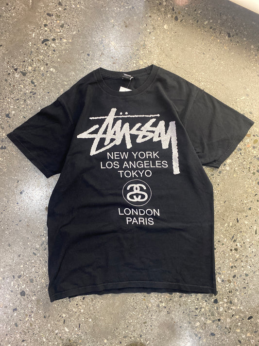 (m) Stussy Cities International Tee Doublesided