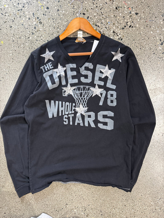 (L) Diesel V Neck Whole Stars LS