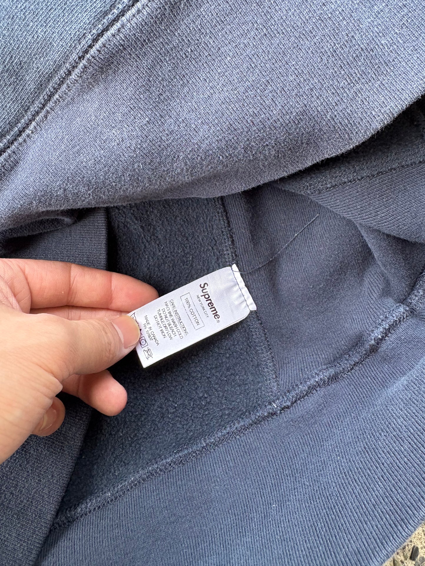 (XL) Navy Supreme Script Hoodie