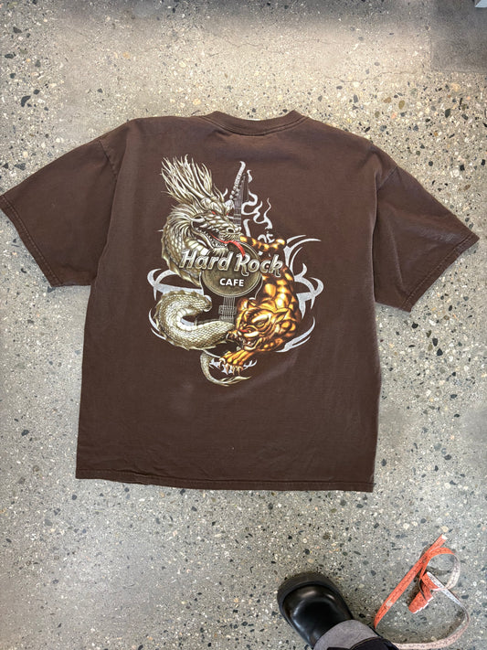 (XL) 2000s Brown Hard Rock Cafe Tee