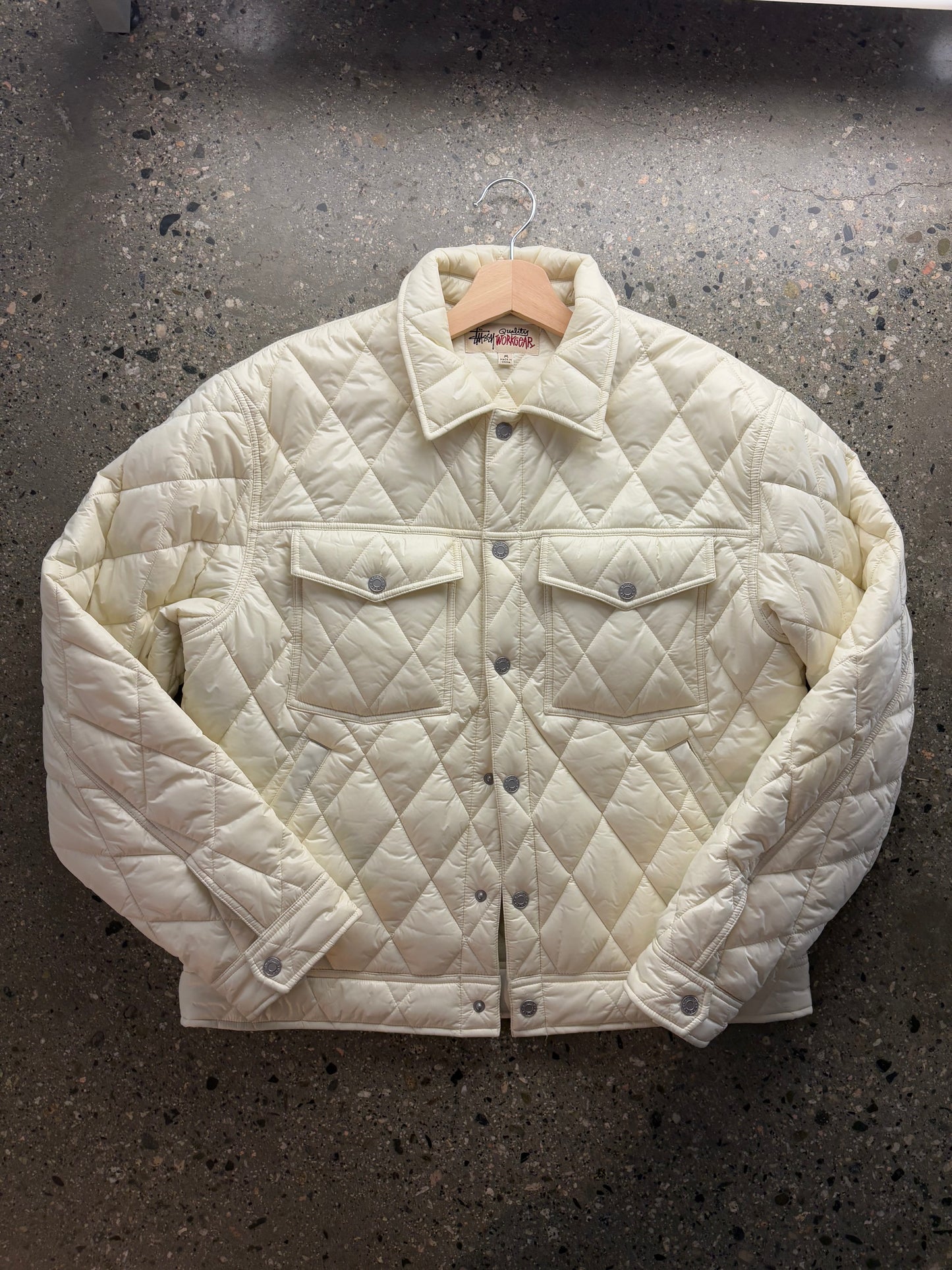 (M) Stussy Workwear Liner Pearl