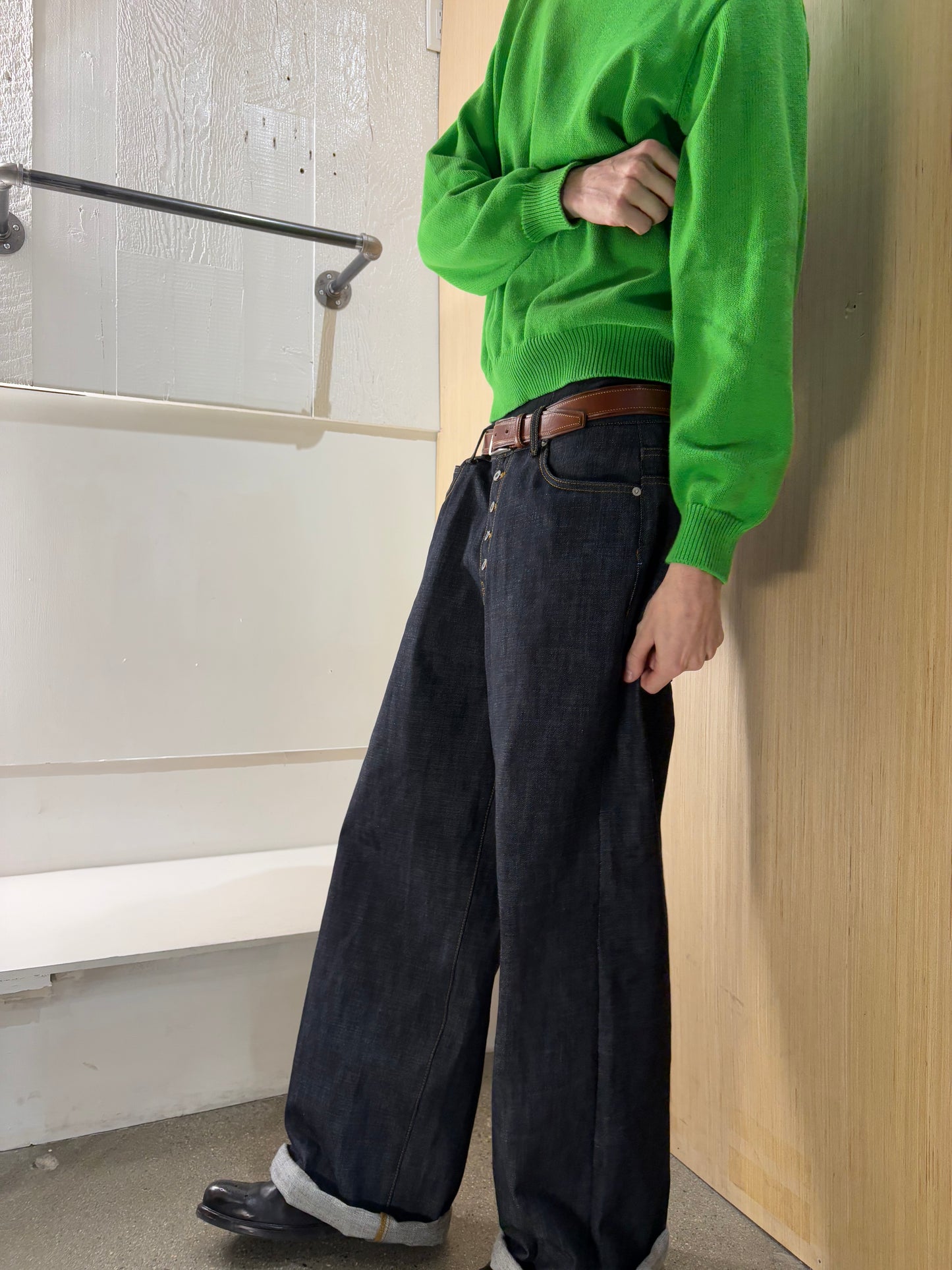 (M) Stüssy Bent Crown Green Knit