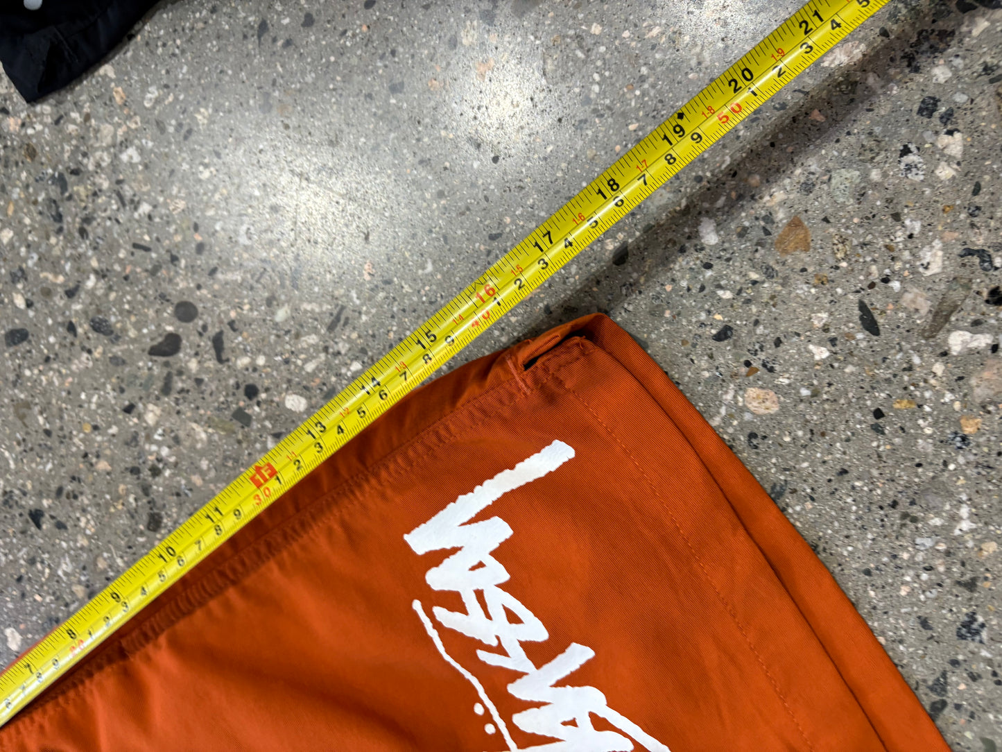 (M) Stussy Script Orange Short