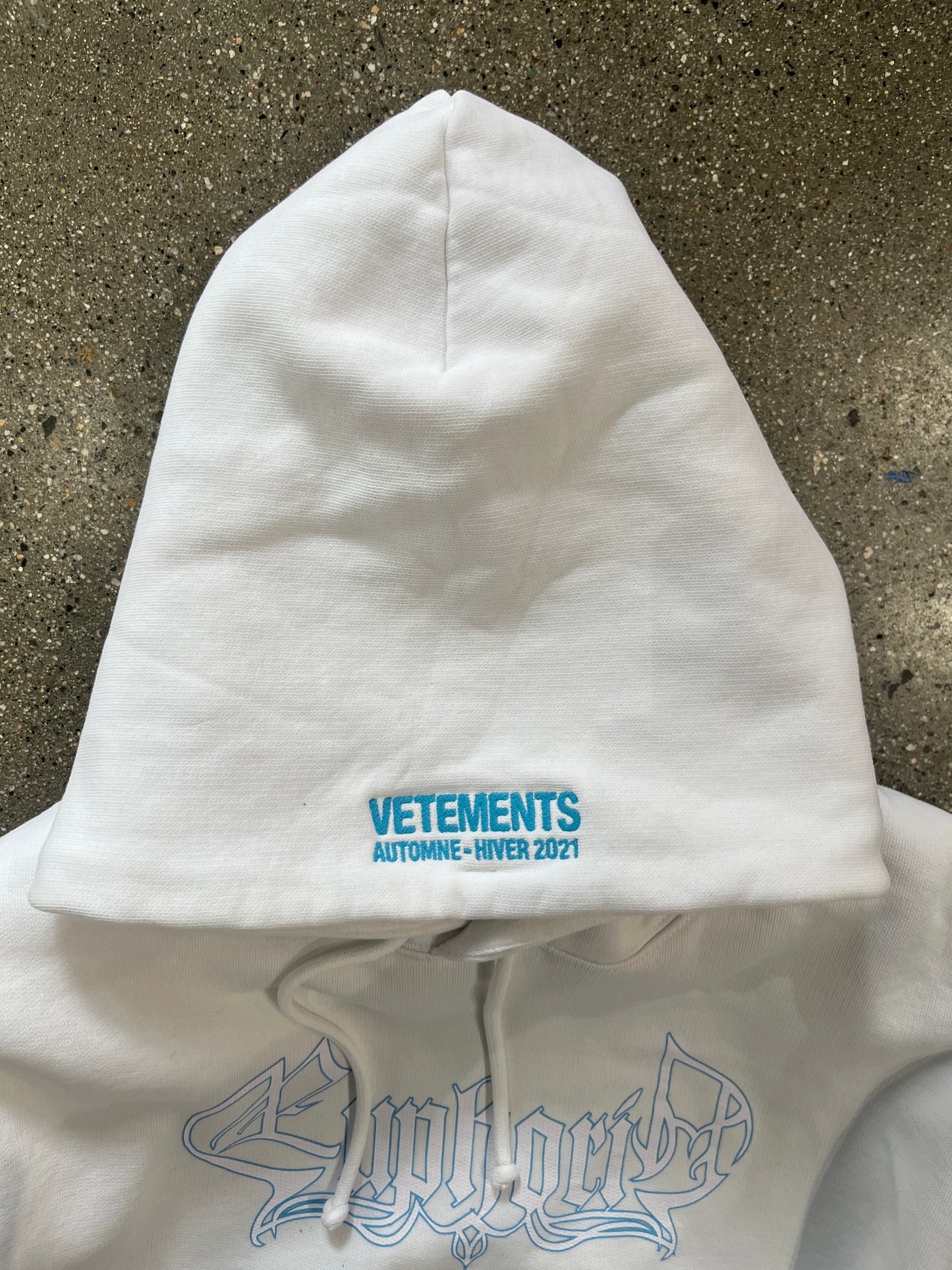 (Womens L) Vetements Cropped Euphoria Hoodie