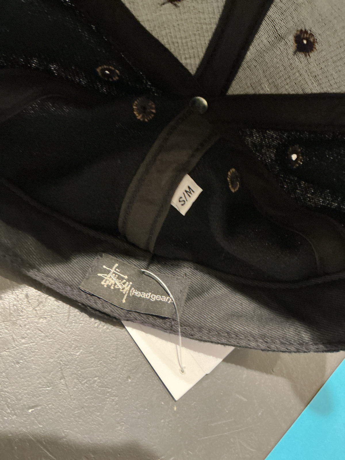 (S-M) Vintage Stussy Fitted Headgear Hat