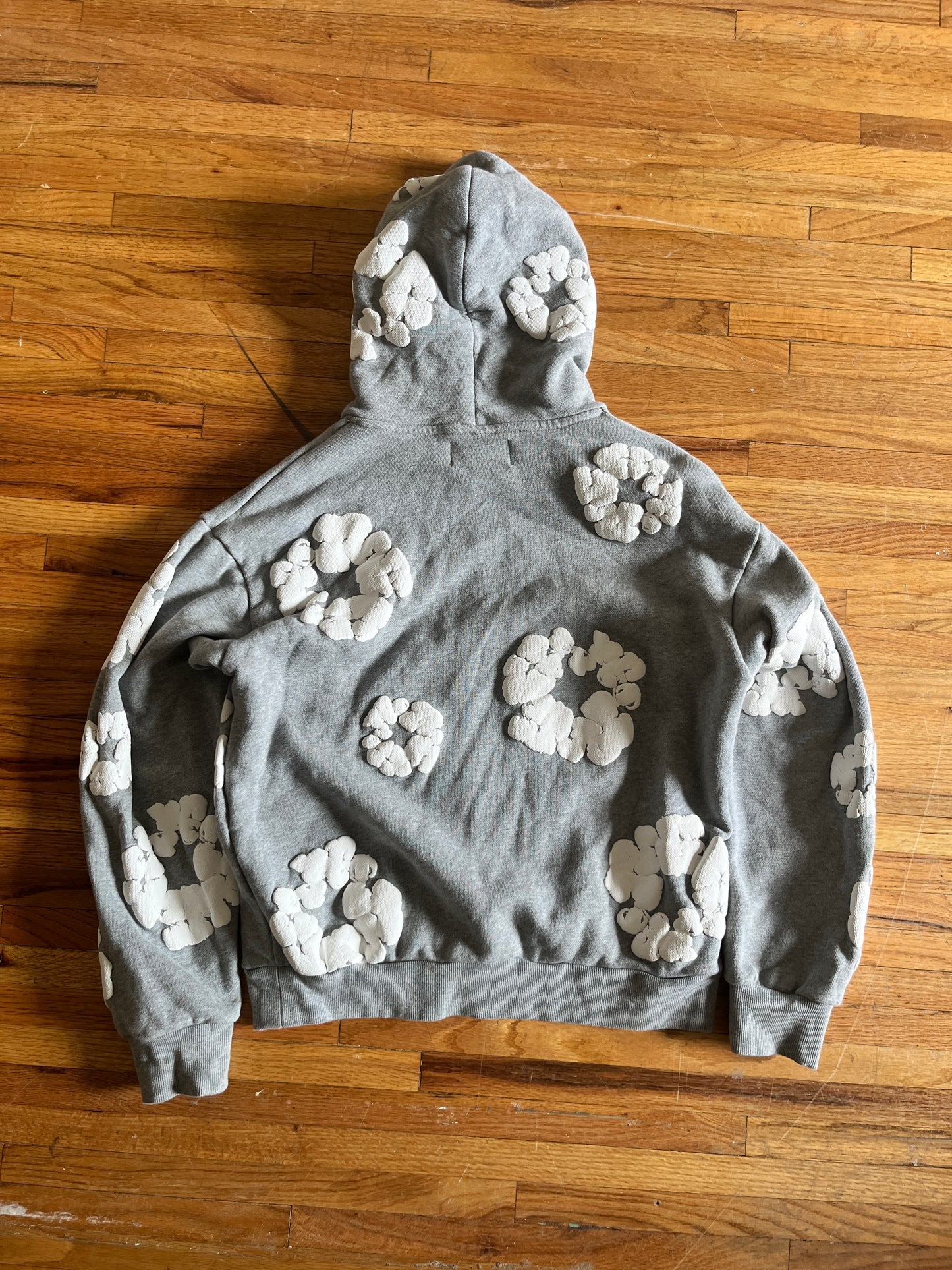 (L) Grey Denim Tears Hoodie