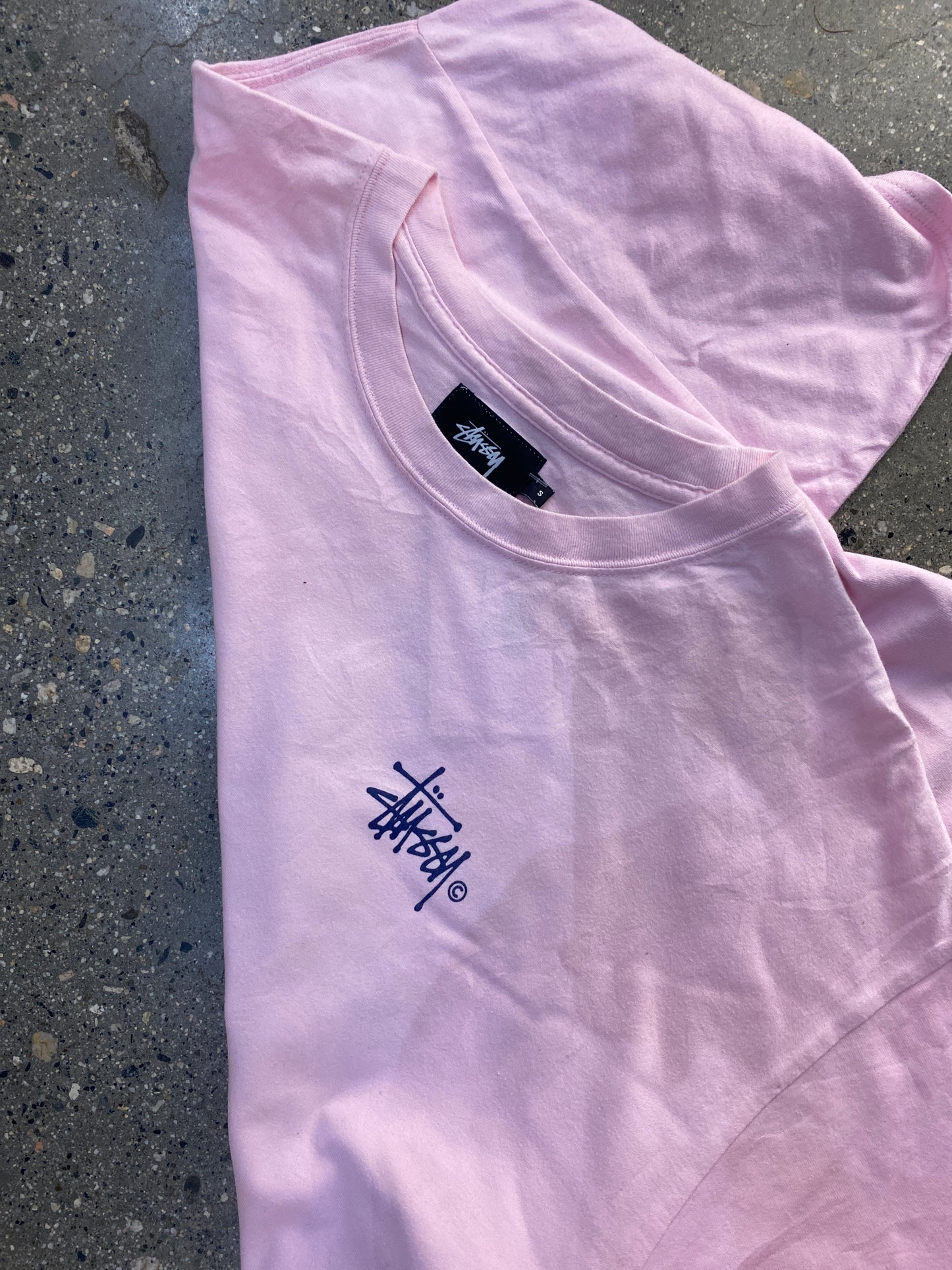 (L/XL) Stussy Pink Script