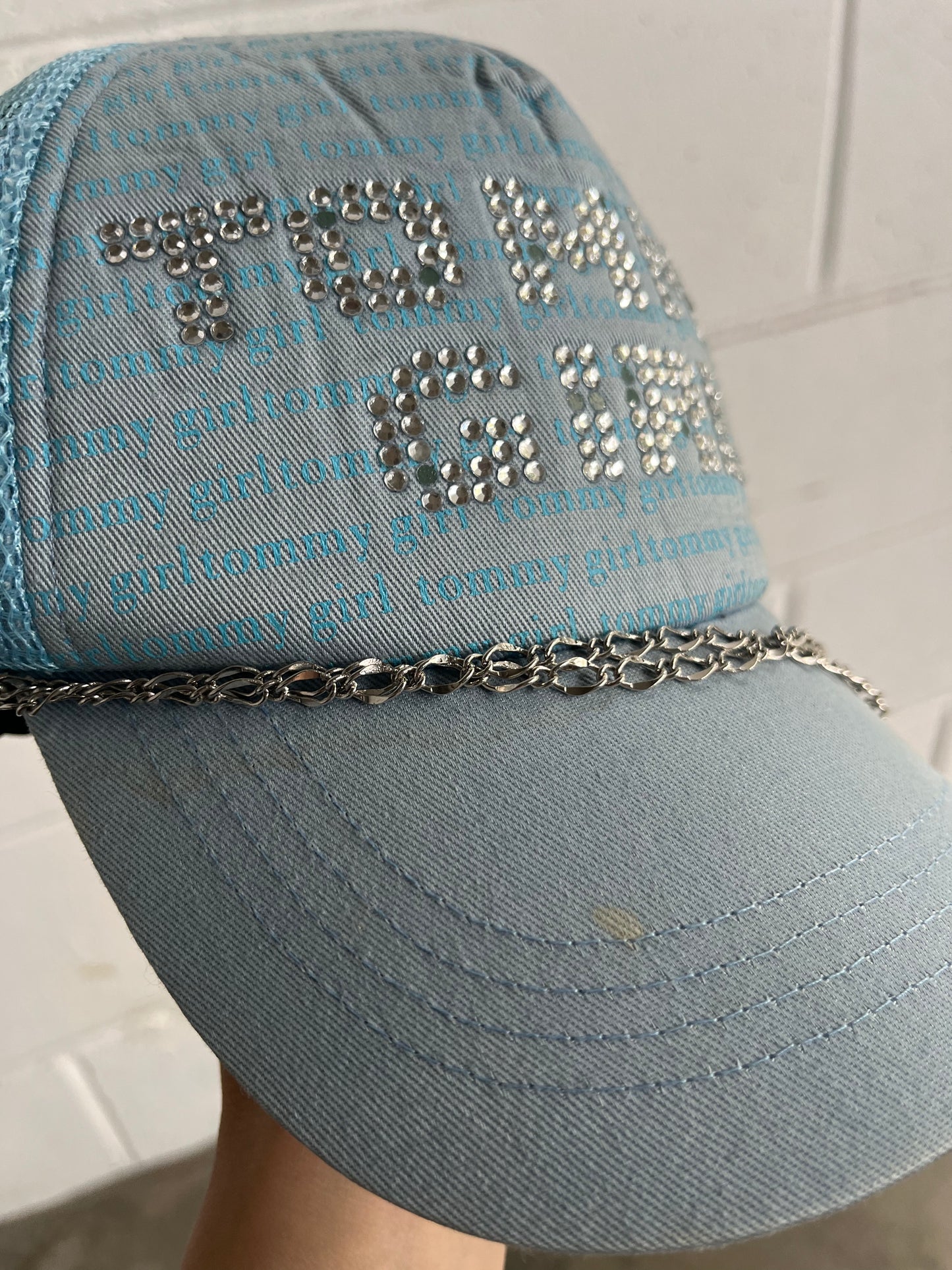 (OSFA) Vintage Tommy Girl Trucker Cap