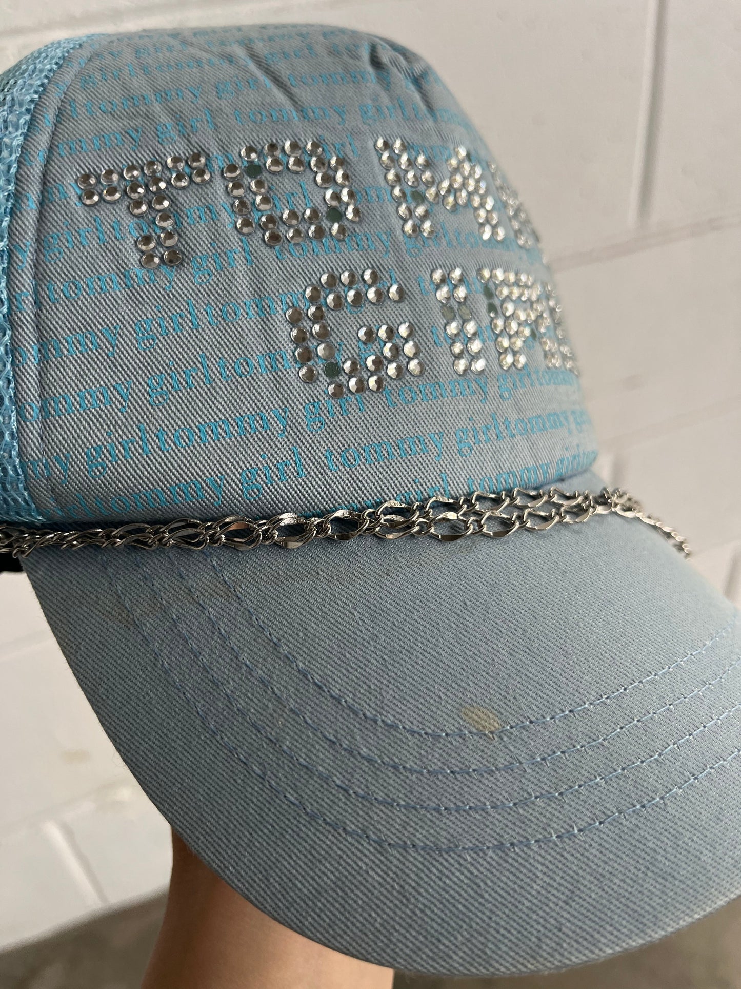(OSFA) Vintage Tommy Girl Trucker Cap