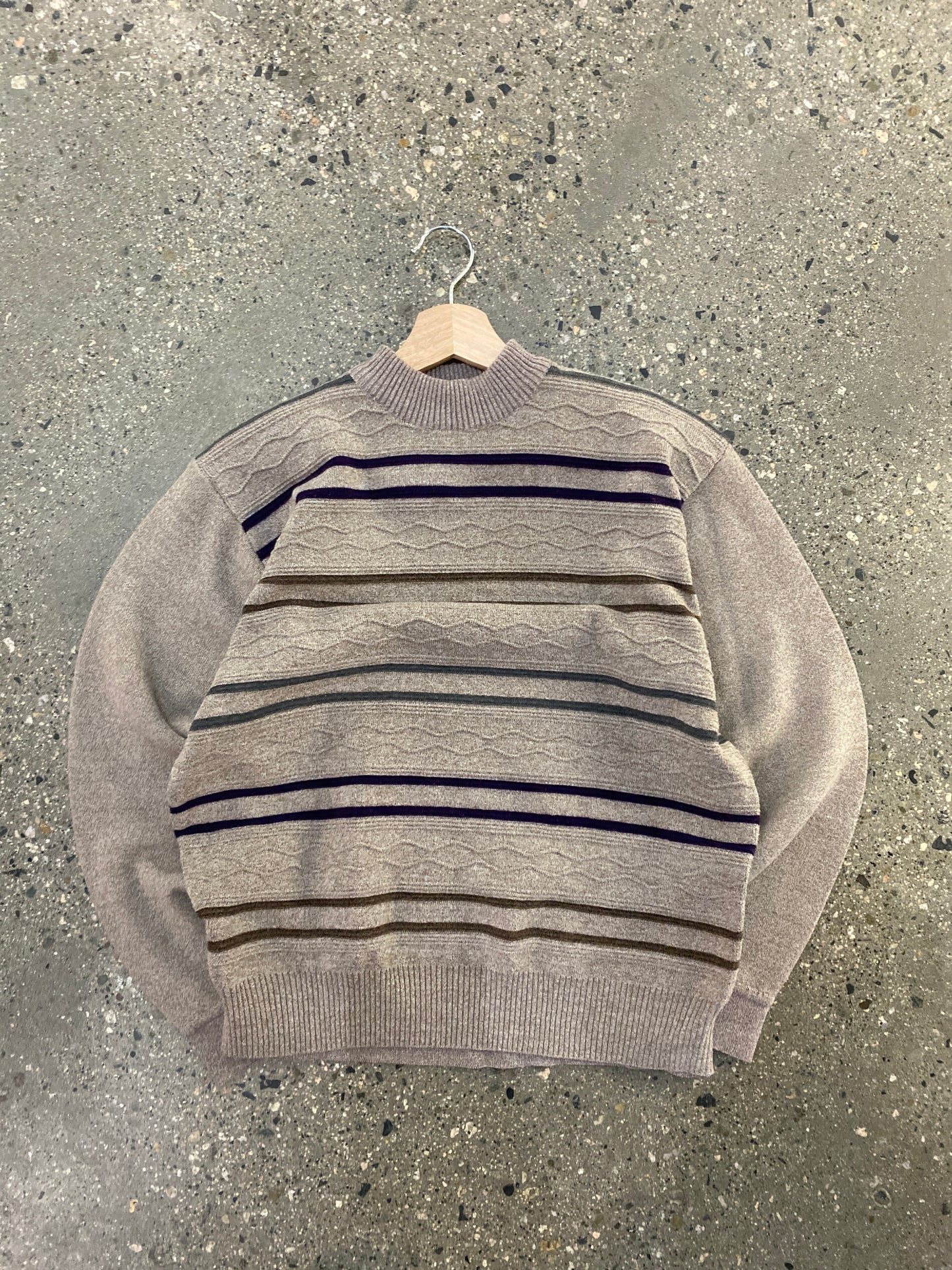 (xs) Texture Stripe knit