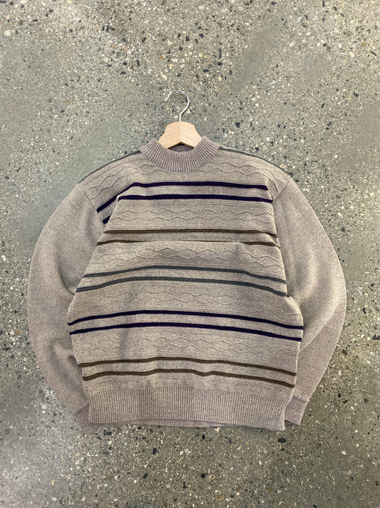(xs) Texture Stripe knit