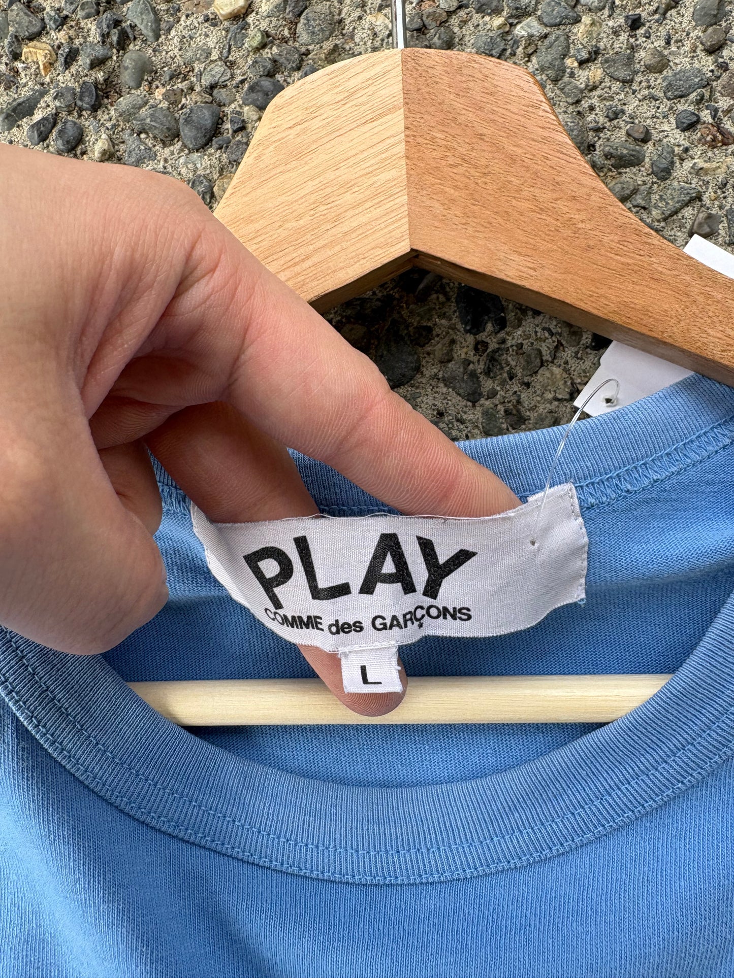(L) CDG Play blue tee