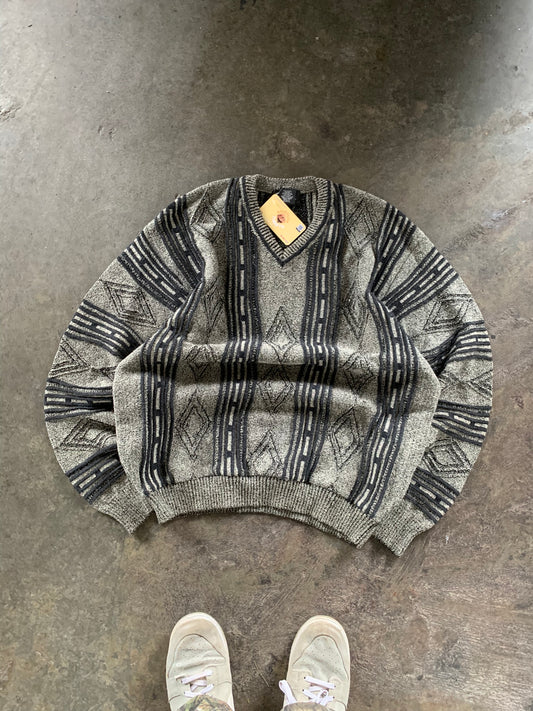 (L/XL) 90’s Tosani Coogi Style V Neck