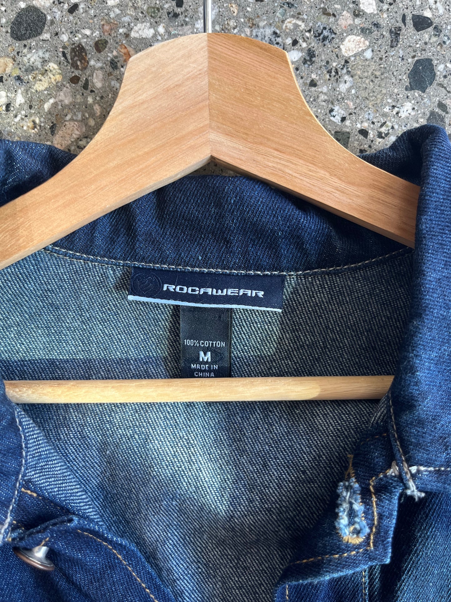 (L) Rocawear Raw Denim Jacket