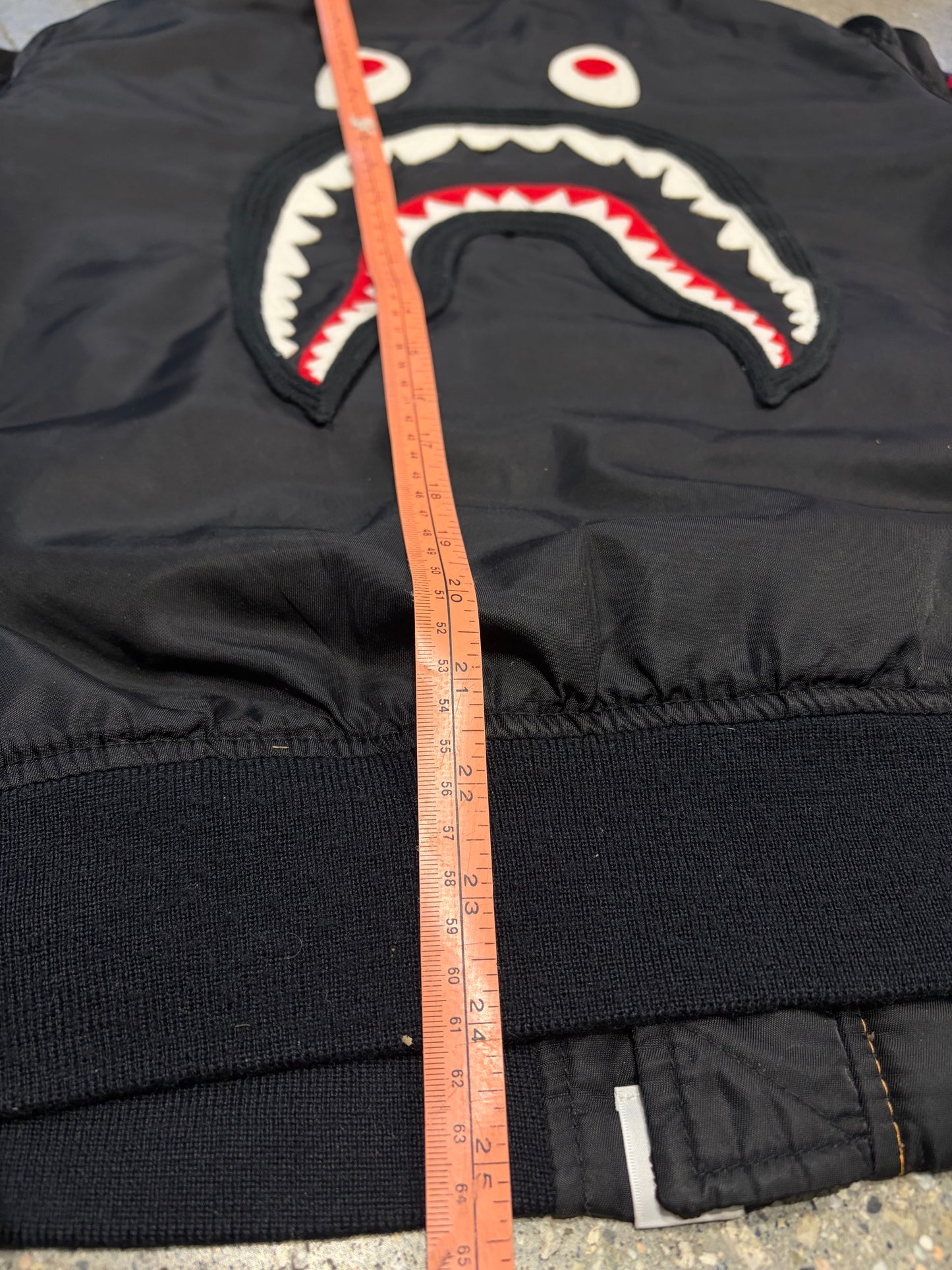 (S) Bape MA1 Black Bomber Jacket