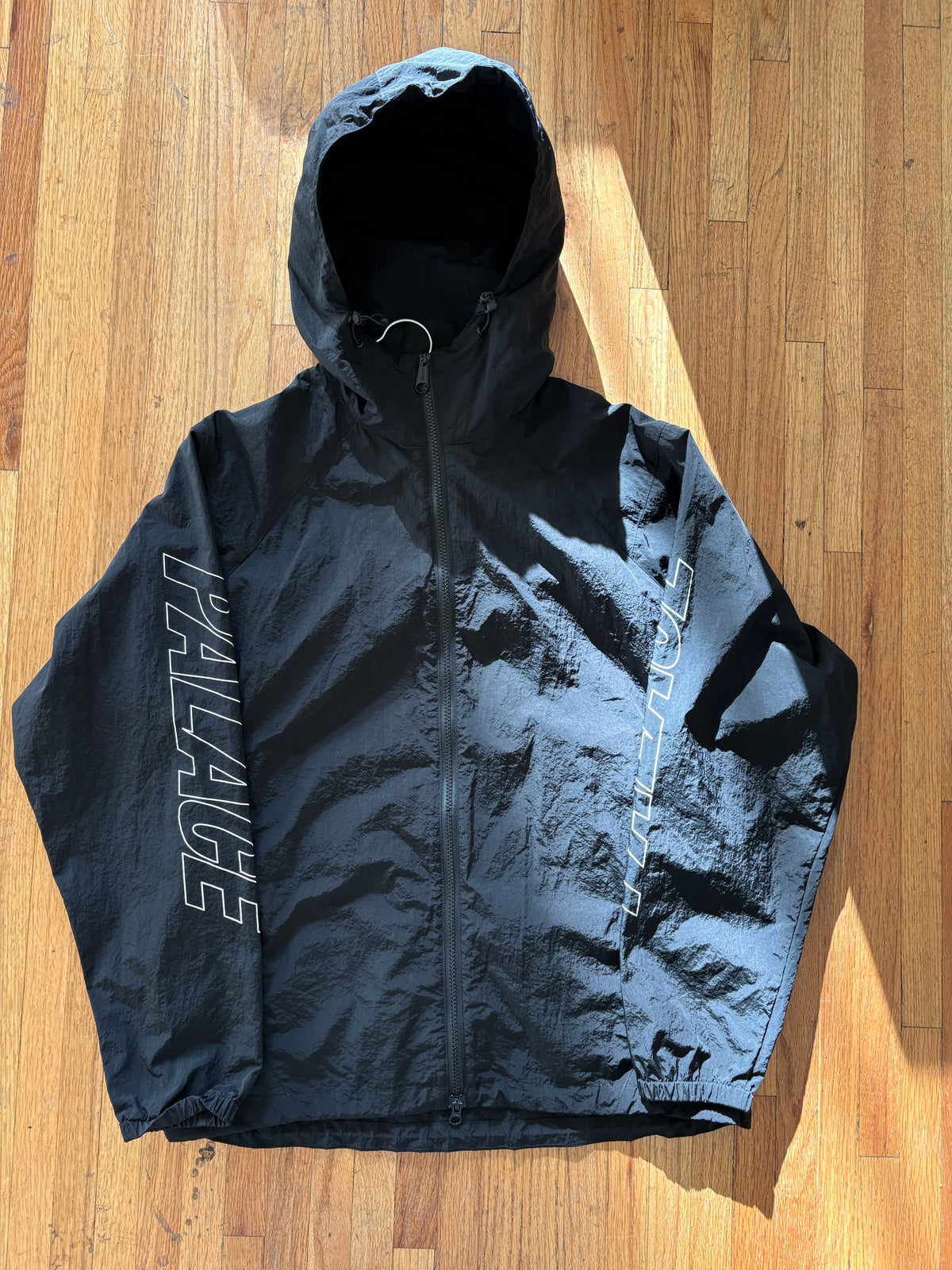 (L) Palace Black Windbreaker