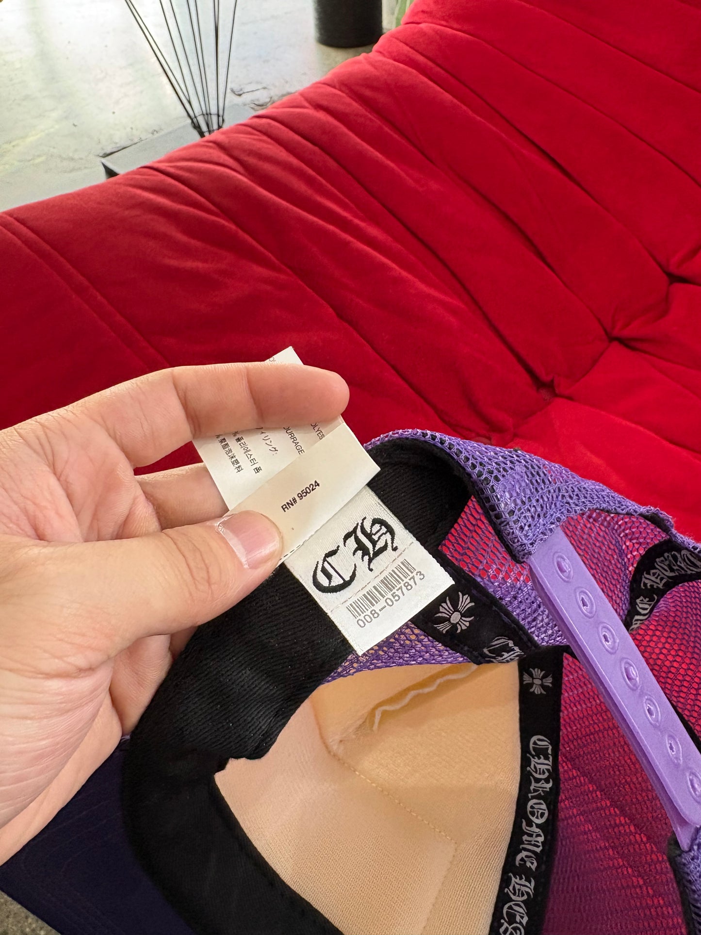(OS) Chrome Hearts Rare Hollywood Purple Trucker