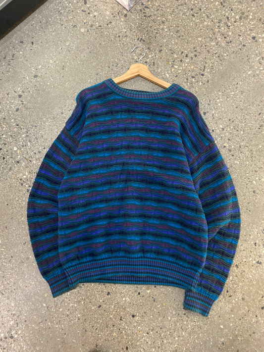 (L/XL) 90s Colours 3D Wavy Knit