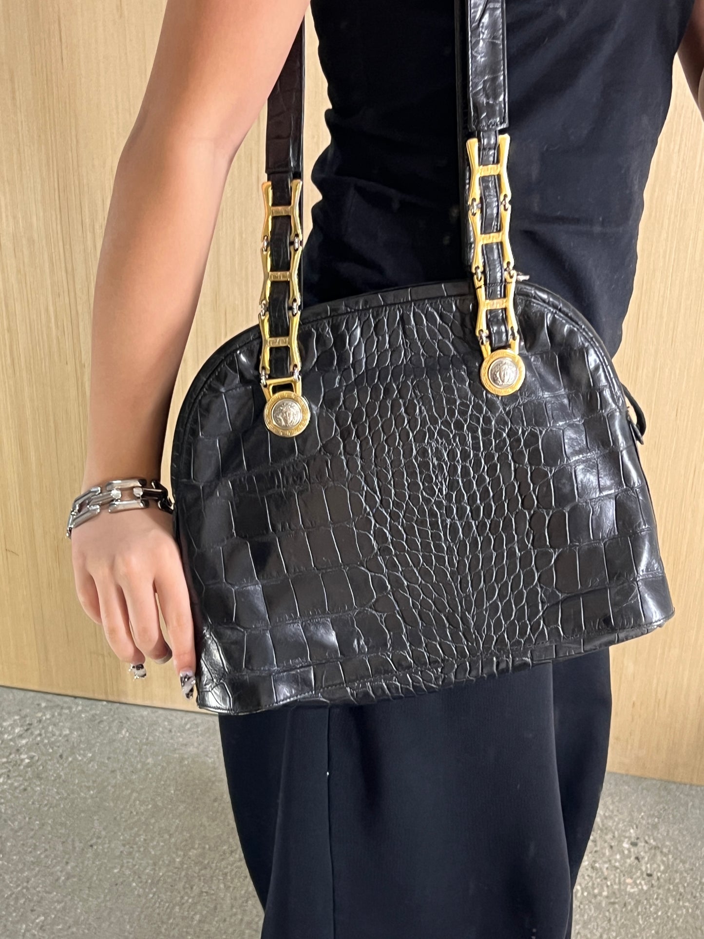 (os) Versace 90’s Leather Bag