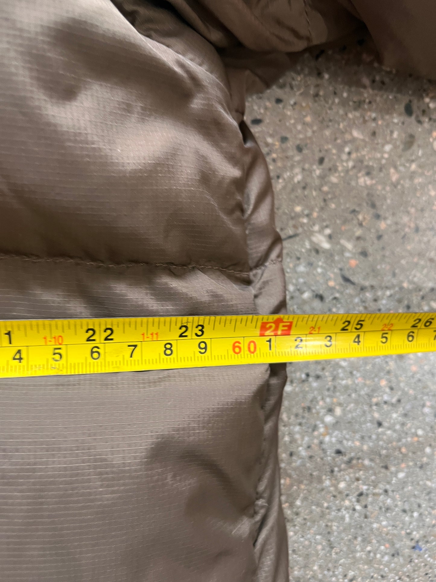 (XL) TNF 700 brown puffer nuptse