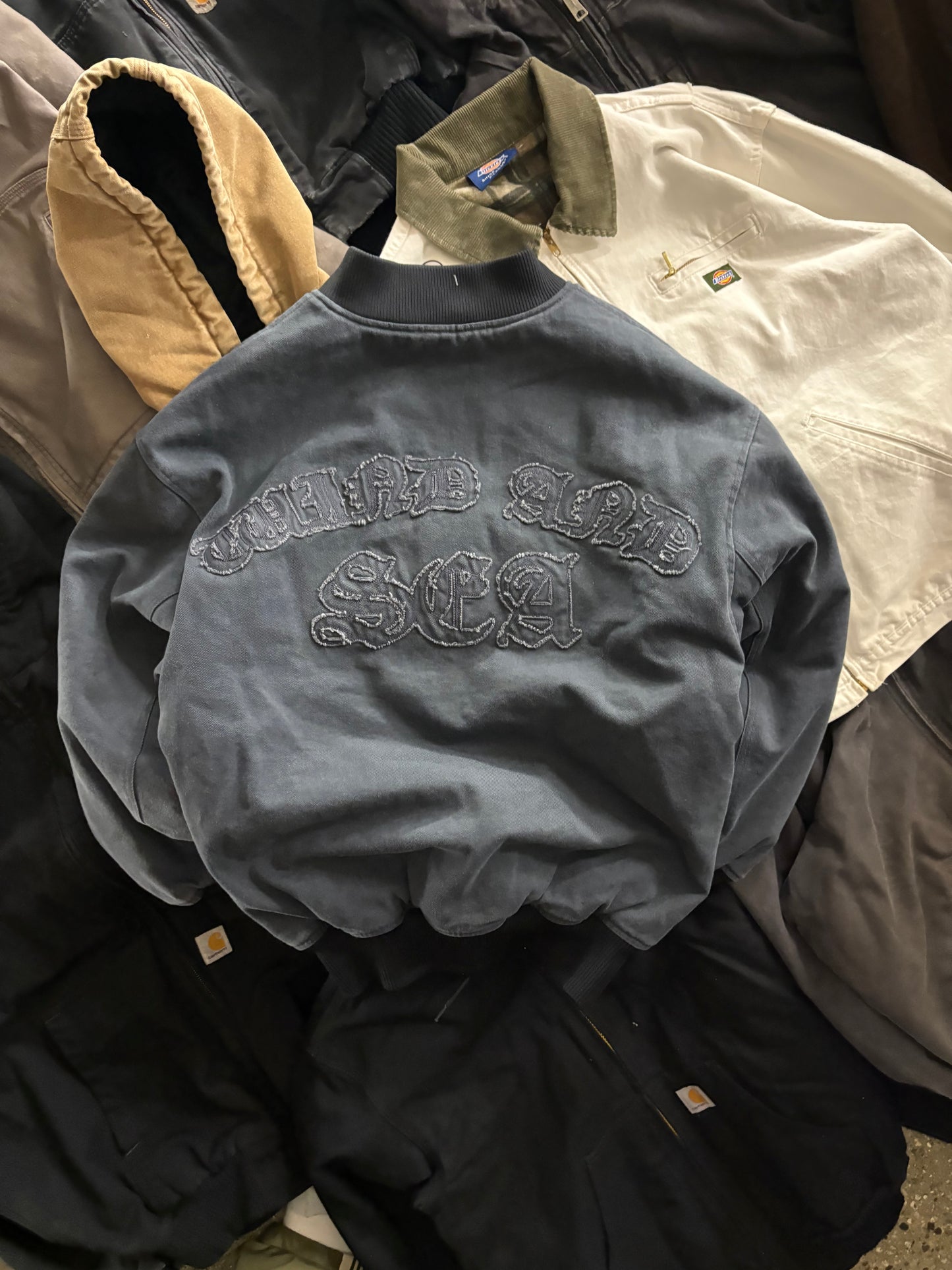 (L) BNWT Wind & Sea Canvas Bomber Jacket