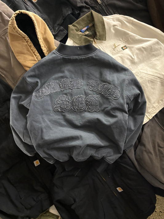 (L) BNWT Wind & Sea Canvas Bomber Jacket