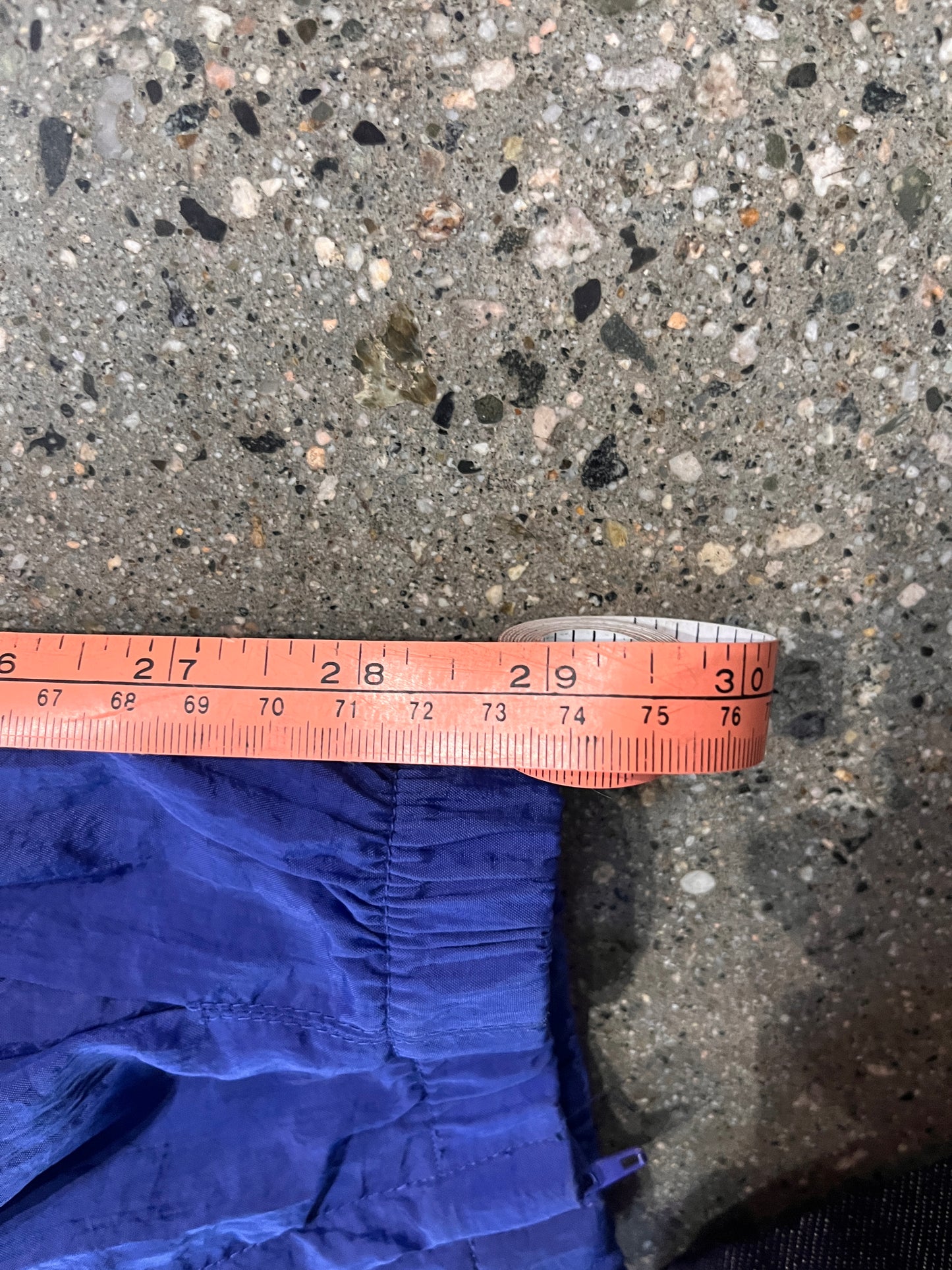 (M) Vintage Nike Blue Windbreaker Pants with Attachment