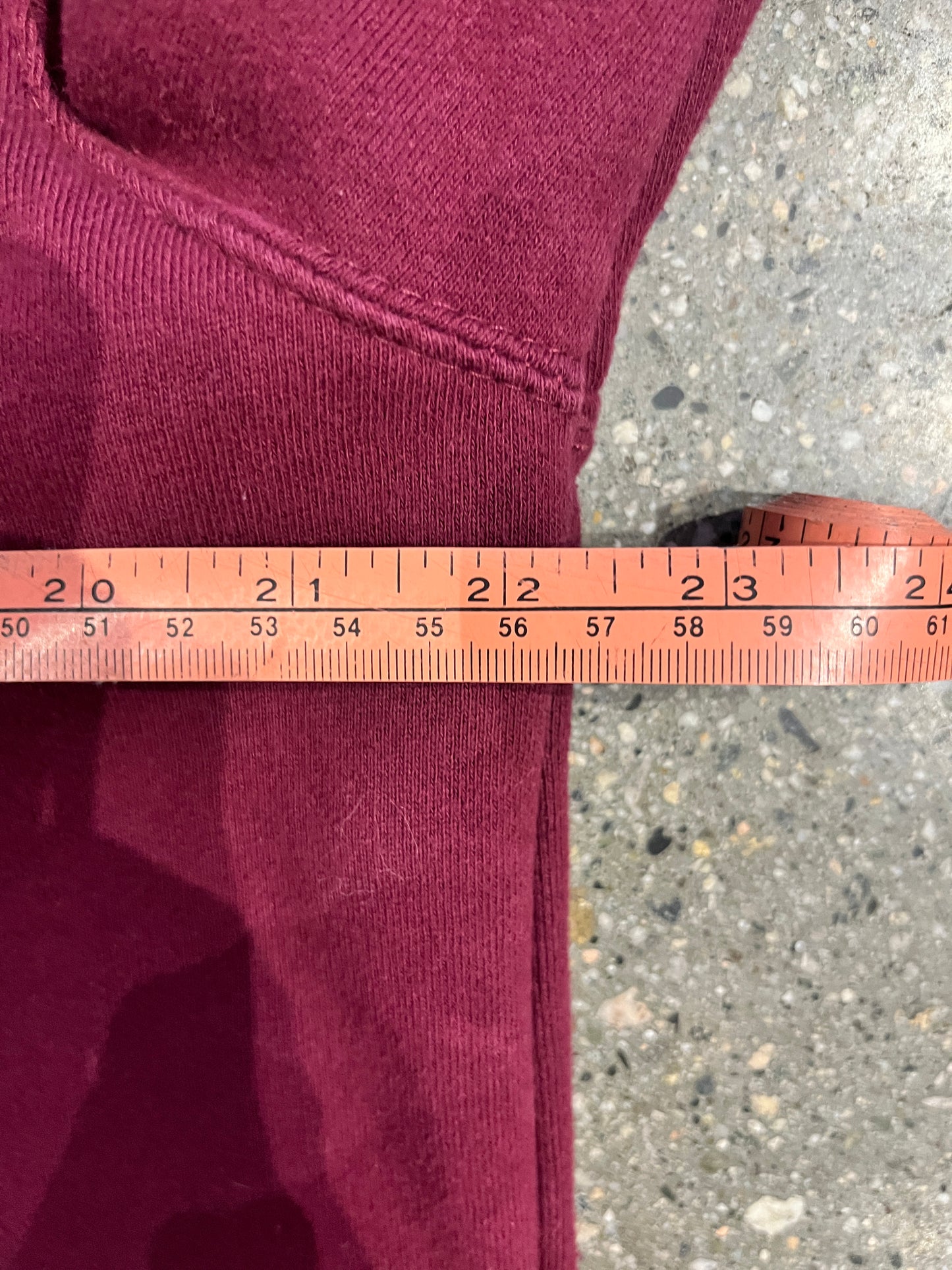 (XL) Stussy Burgundy and Yellow Crewneck